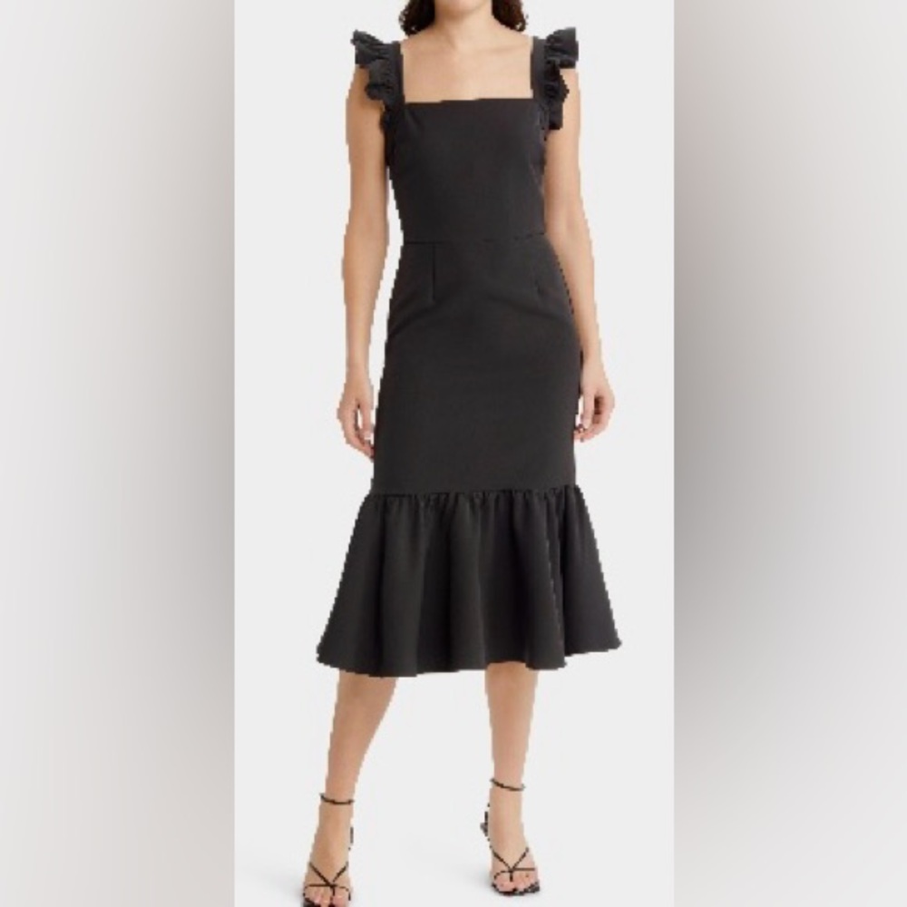 New, Never Worn. Chelsea28 Ruffle Sleeve MIDI Dress - SZ XL